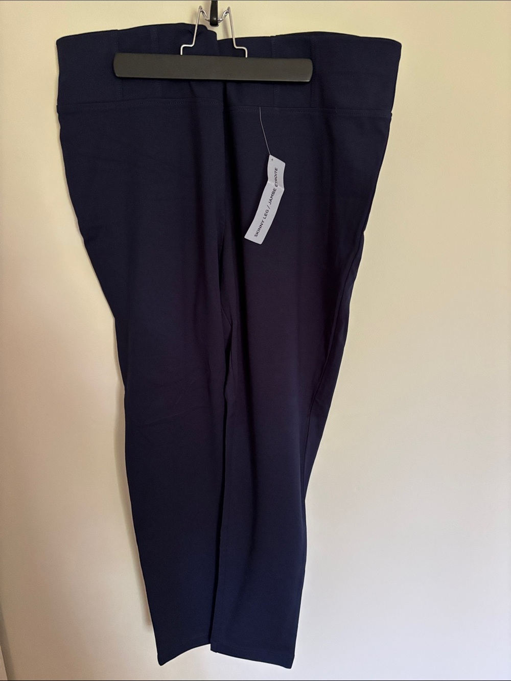 Pennington’s plus size Navy Pull-On Skinny leg Ponte Pants (2X)